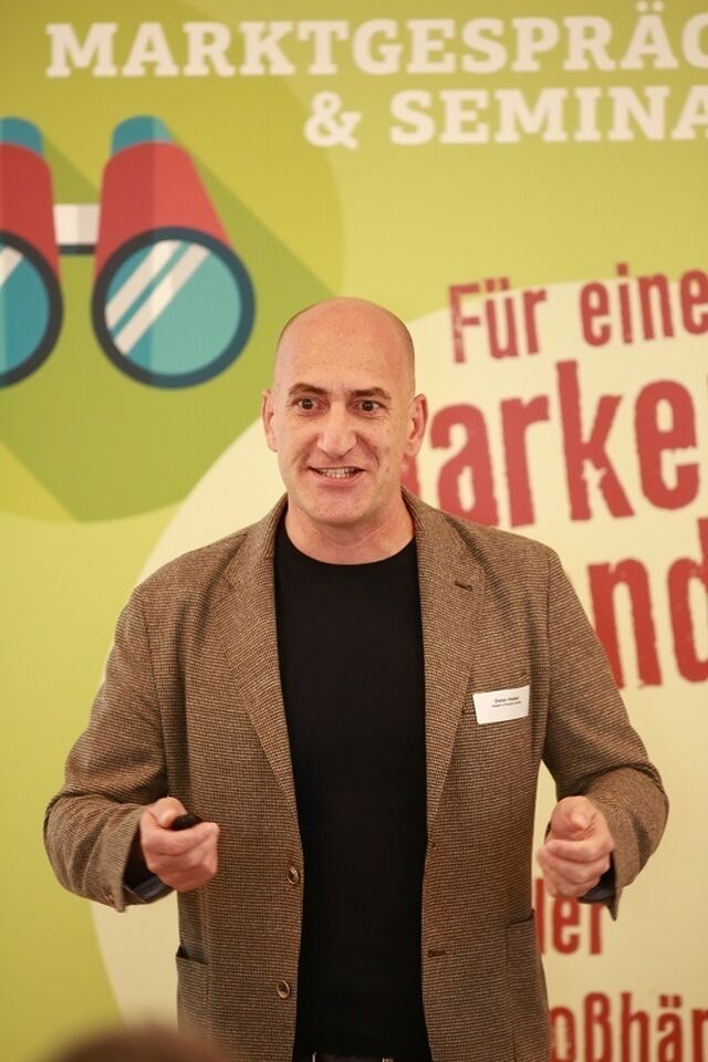 Dieter Hieber beim Marktgespräch