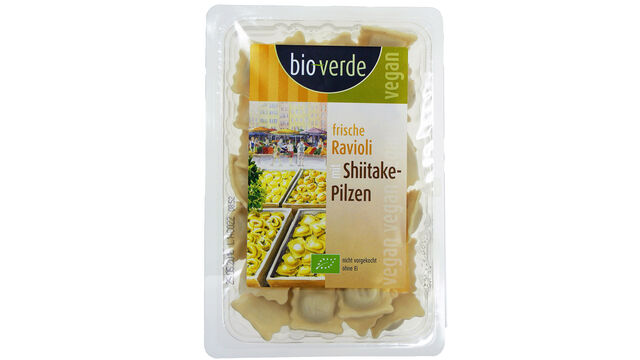 bioverde (www.isana.de) Frische Ravioli mit Shiitake-Pilzen