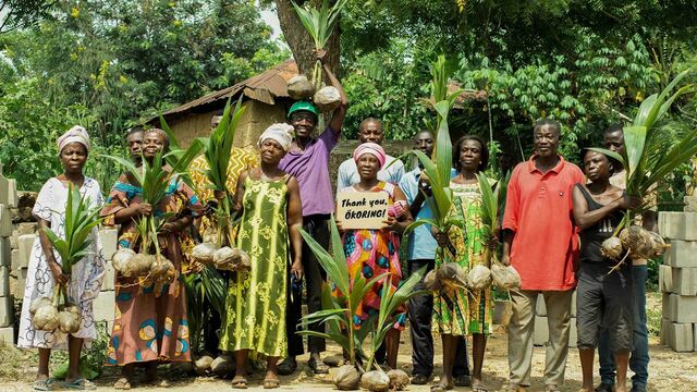Gruppenfoto Kleinbauern Ghana