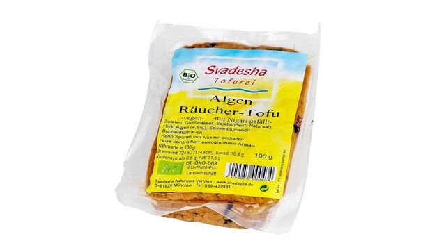Ein Paket Algen Räucher-Tofu von Svadesha