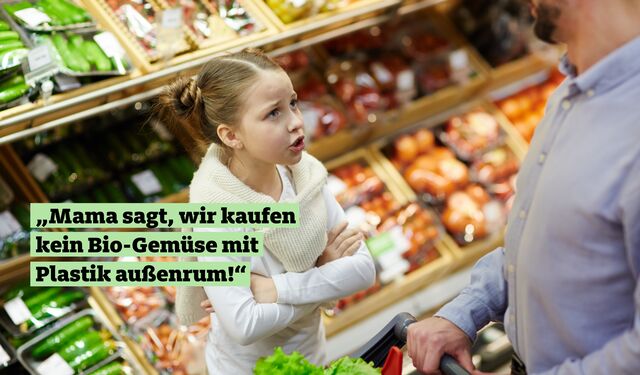 Kind im Supermarkt