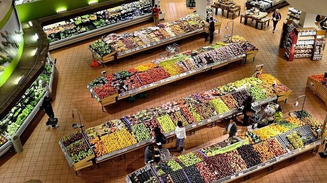 Supermarkt Gemüseabteilung