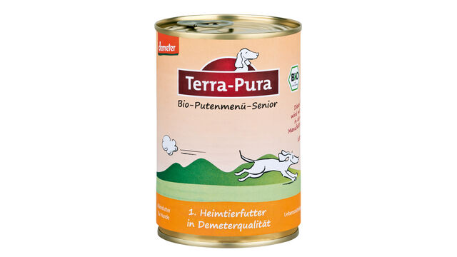 Terra Pura (www.terra-pura-tiernahrung.de) Bio-Putenmenü-Senior