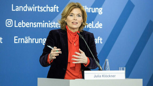Julia Klöckner bei einer Pressekonferenz