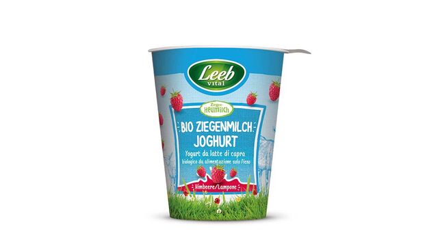 Leeb Vital: ﻿﻿Heumilch Bio Ziegenmilchjoghurt Himbeere