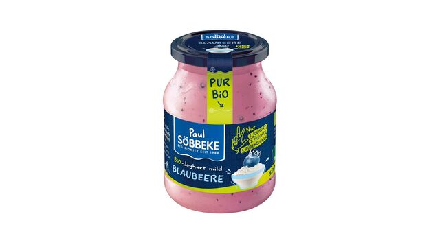 Paul Söbbeke: ﻿﻿Bioland Pur Bio-Joghurt mild Blaubeere