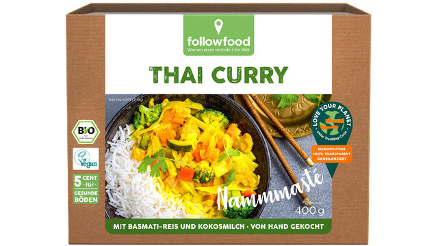 followfood Fertiggericht Thai Curry