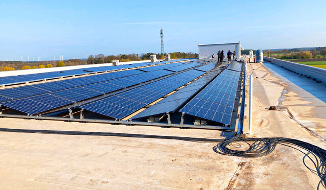 Neue Fotovoltaik-Anlage bei der Firma Bauck