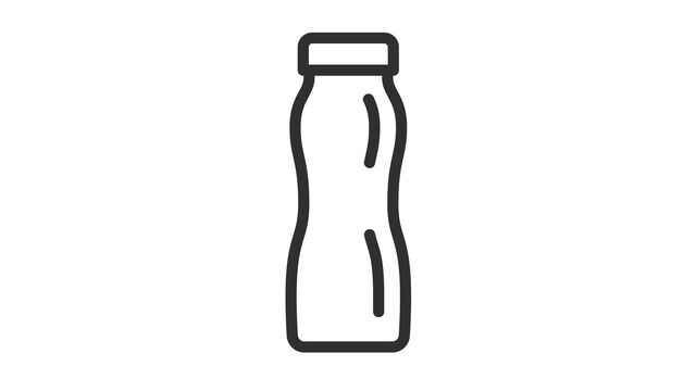 Piktogramm einer Trinkjoghurtflasche