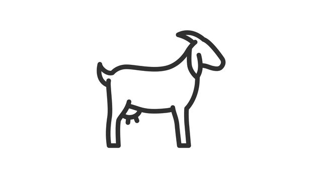 Piktogramm einer Ziege