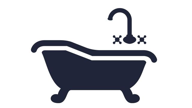 Piktogramm einer Badewanne